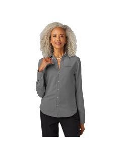 Brooks Brothers Women's Full-Button Satin Blouse