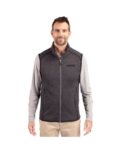 Cutter & Buck Men's Mainsail Sweater-Knit Full Zip Vest
