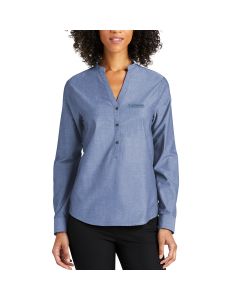 Port Authority - Ladies Longsleeve Chambray Easy Care Shirt