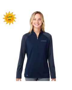 Adidas - Women's Stripe Block Quarter-Zip